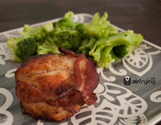 frozen turkey breast wrapped bacon cooked in air fryer