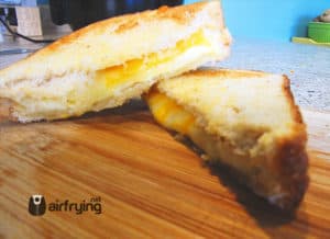 3 Cheese Air Fried Grilled Cheese Sandwich