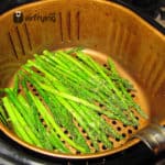 Preparing asparagus to air fry