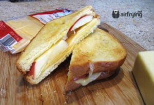 Air Fryer Gouda and Apple Grilled Cheese