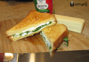 Ricotta Spinach Grilled Cheese Air Fried