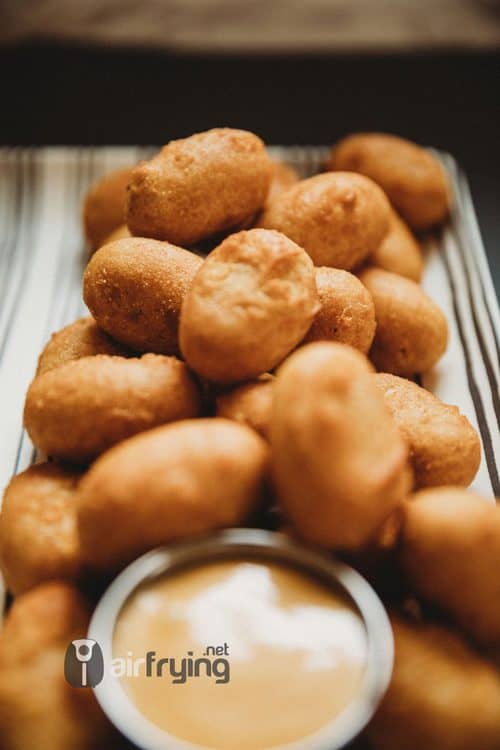 Frozen Mini-Corn Dogs in the air fryer • Air Fryer Recipes & Reviews | AirFrying.net