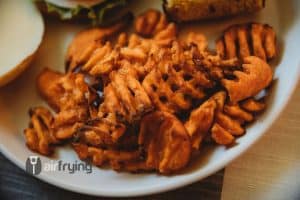 Sweet Potato Waffle Fries In The Air Fryer Air Fryer Recipes Reviews Airfrying Net