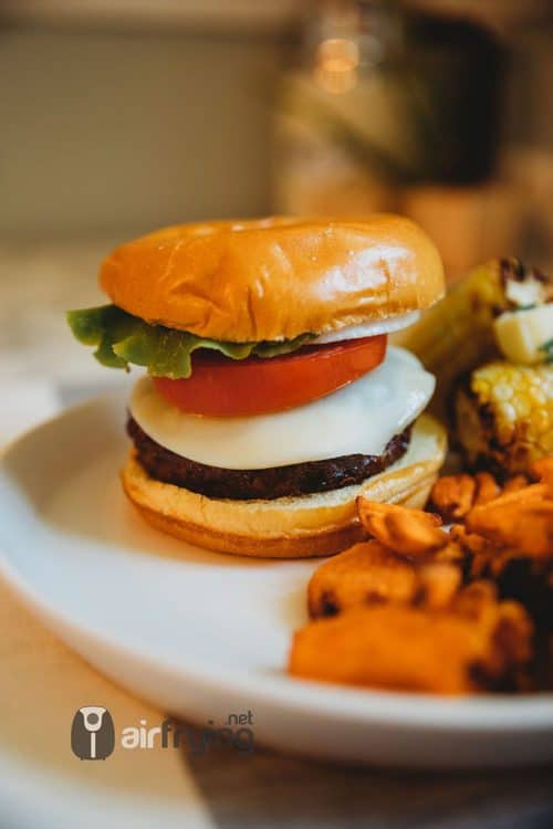 air fried cheeseburger
